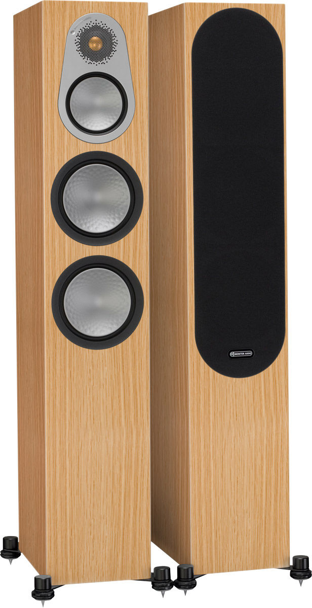 Enceintes colonne Monitor Audio Silver 300 Chêne naturel