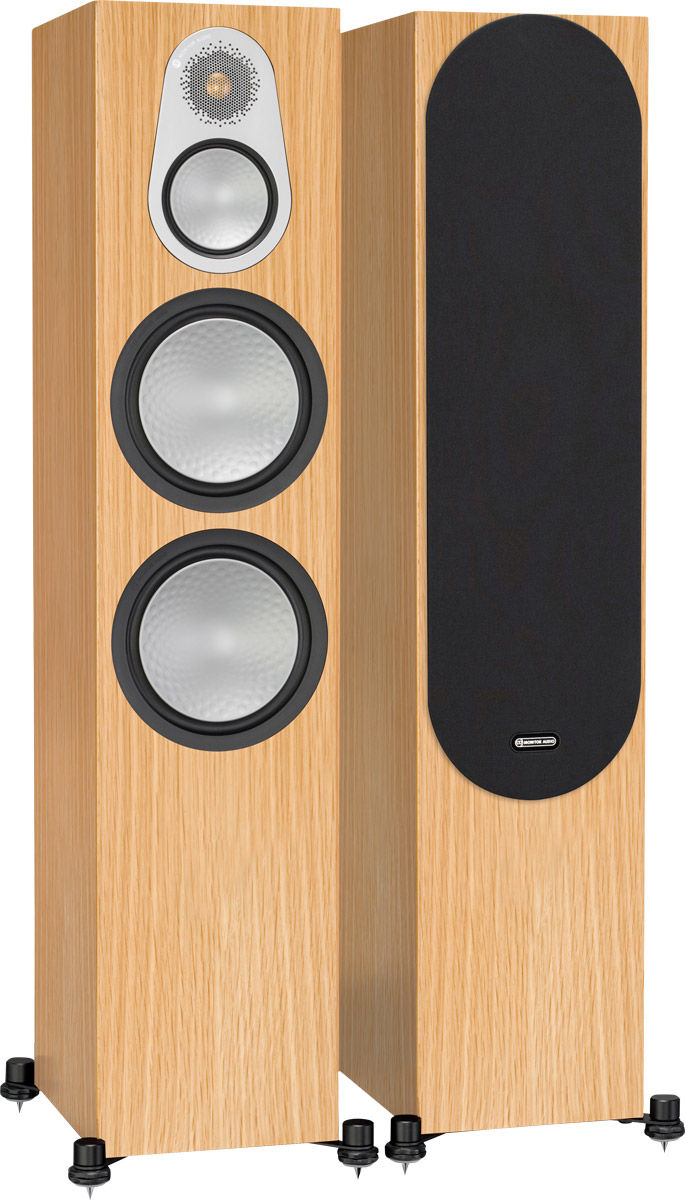 Enceintes colonne Monitor Audio Silver 500 Chêne naturel