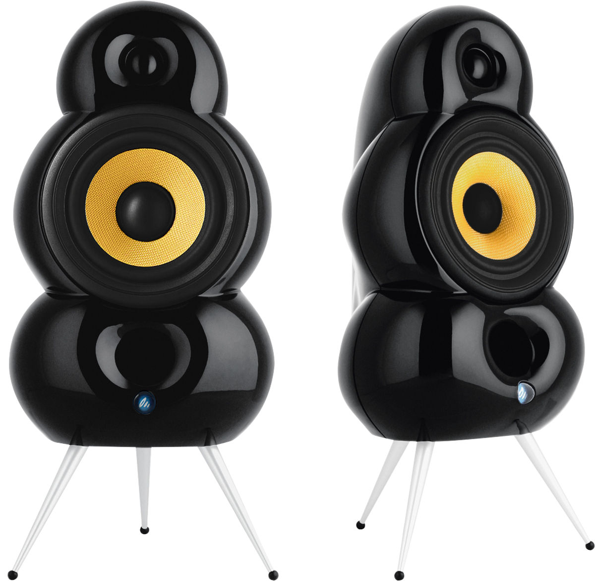 Enceintes connectées hi-fi Scandyna MiniPod Bluetooth Noir laqué