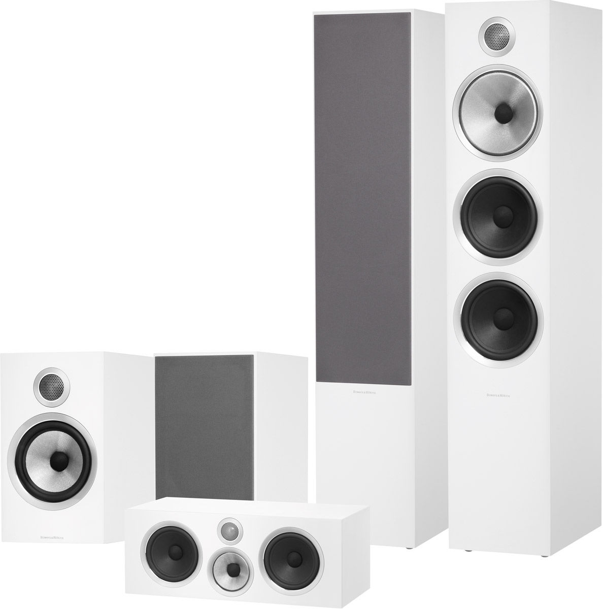Packs d'enceintes grand spectacle B&W 703 S2 Cinéma 5.0 Blanc