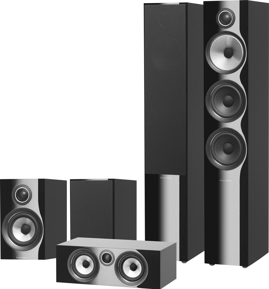 Packs d'enceintes grand spectacle B&W 704 S2 Cinéma 5.0 Noir