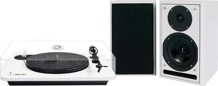 Chaînes vinyle Eltax Monitor III BT Phono Blanc + Alpha 50 Blanc