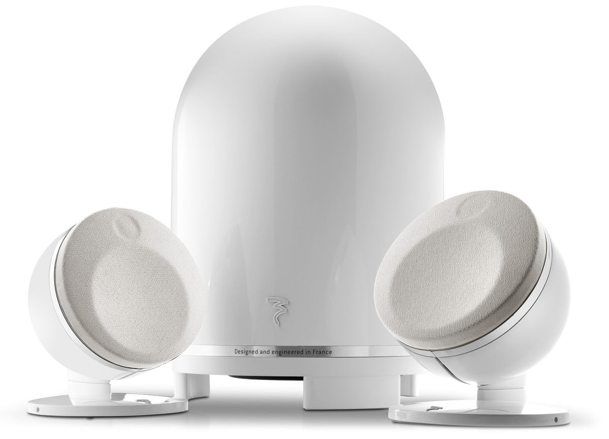 Enceintes compactes Focal Dôme 2.1 Blanc