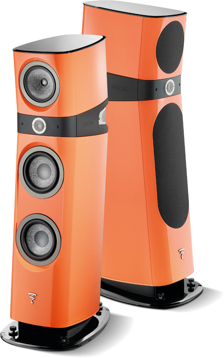 Enceintes colonne Focal Sopra N°2 Orange électrique (la paire)