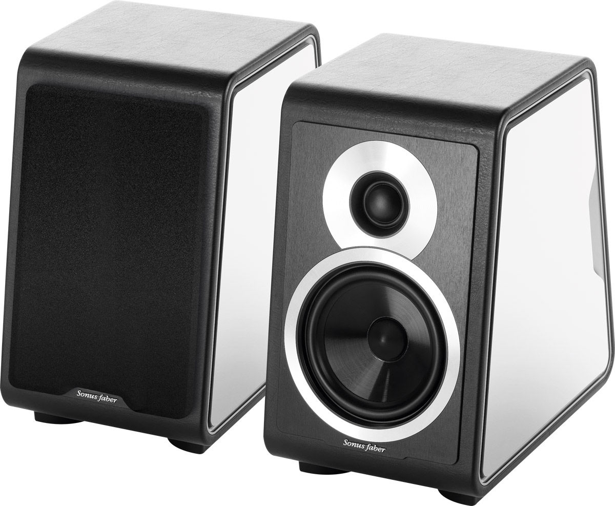 Enceintes compactes Sonus Faber Chameleon B flancs blancs