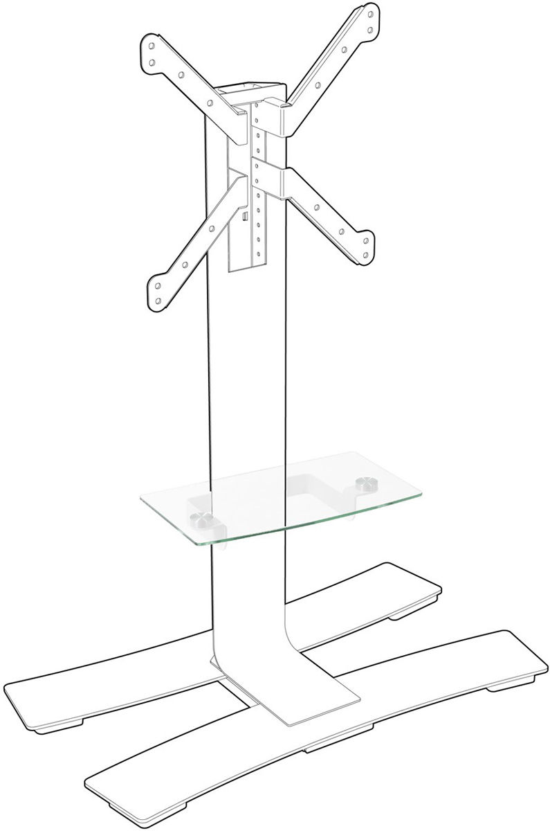 Meubles avec support Erard Tablette Will Blanc