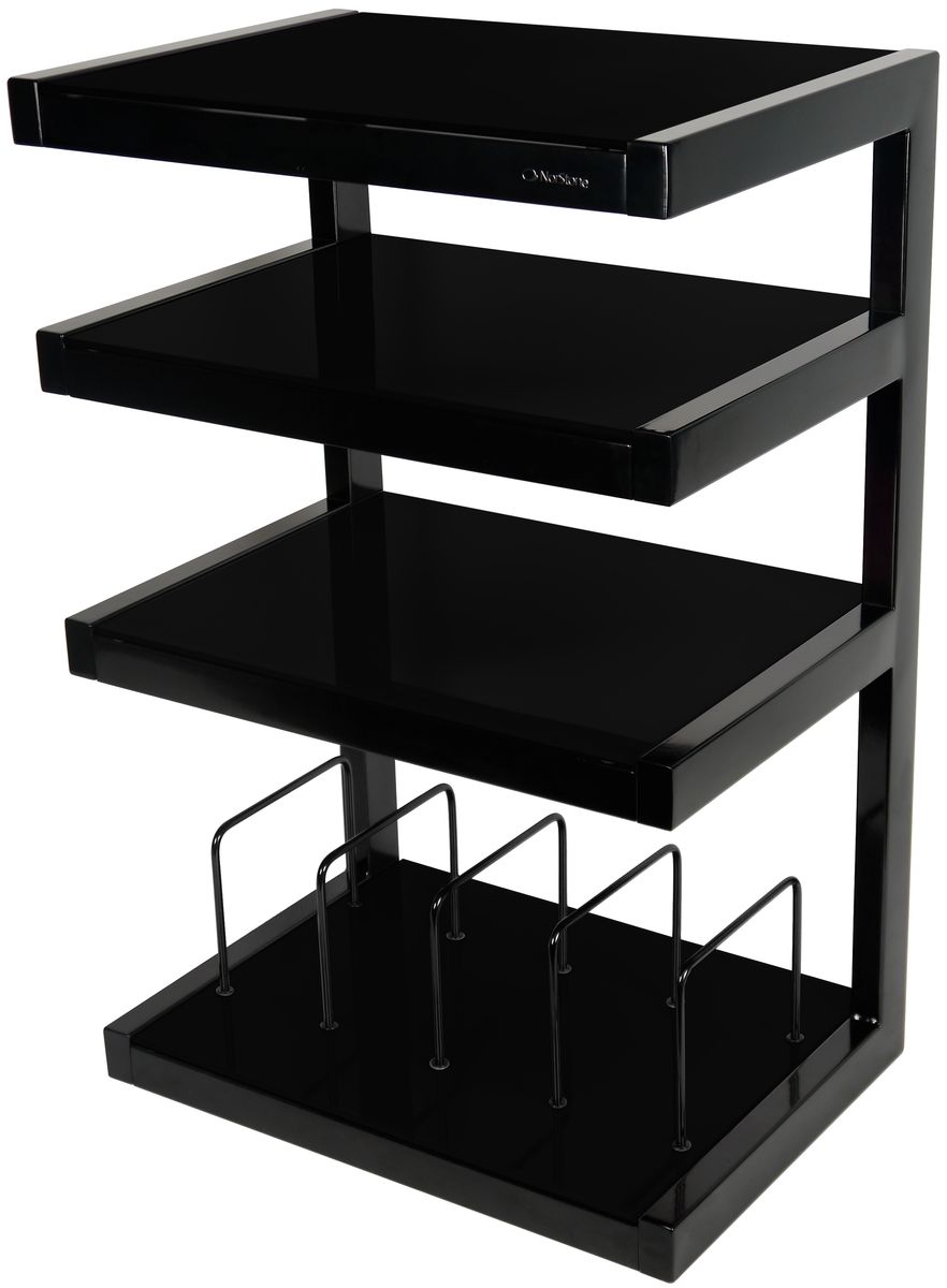 Meubles hi-fi NorStone Esse hi-fi Vinyl noir verres noirs