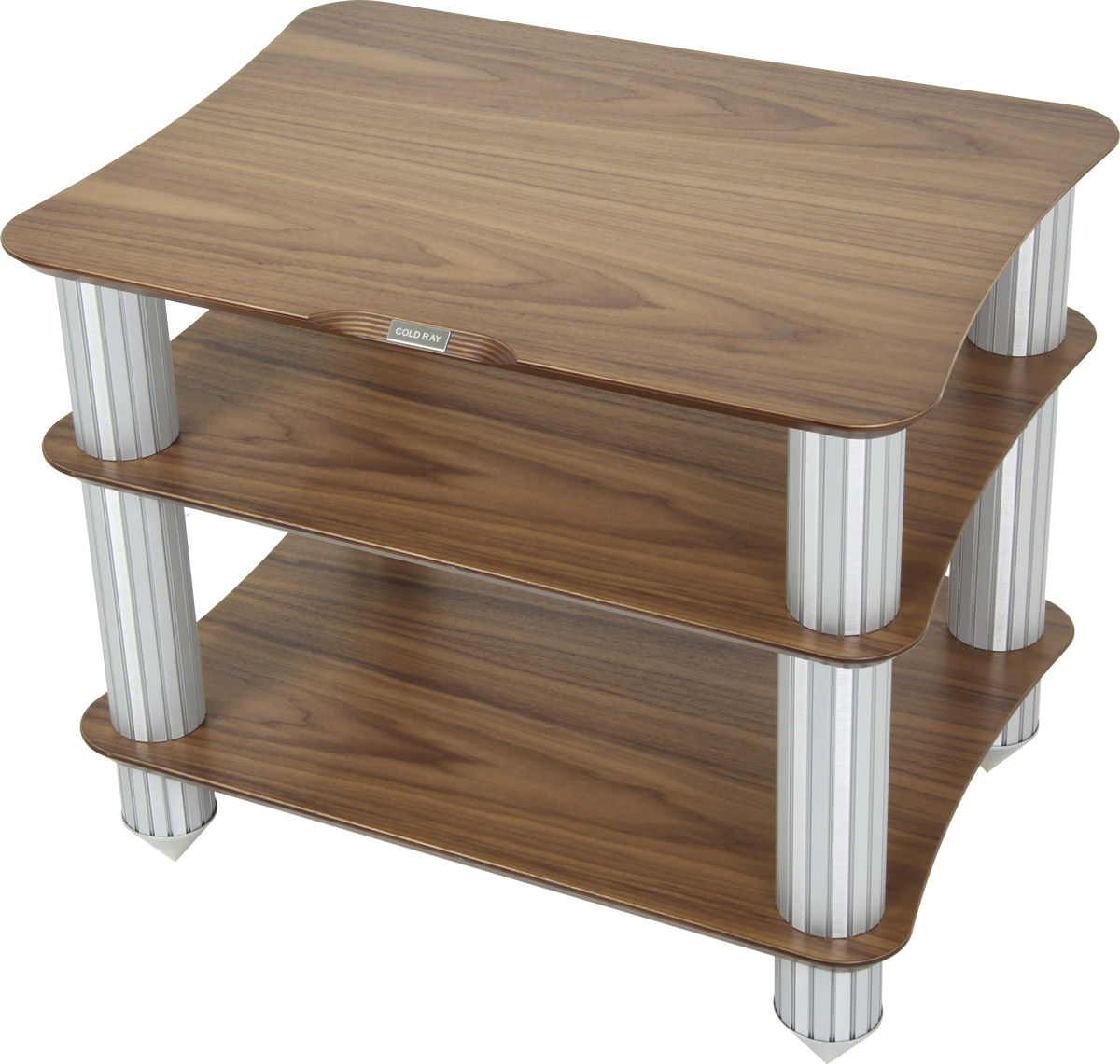 Meubles hi-fi Cold Ray Base 225 et Level 180 Silver / Noyer