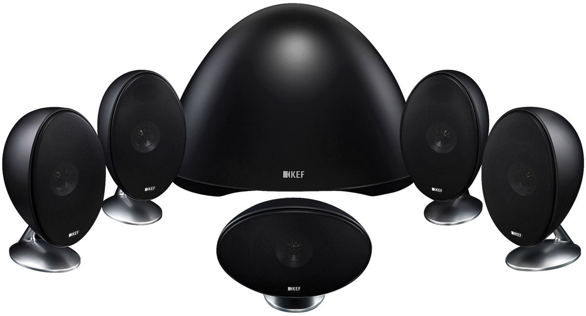 Packs d'enceintes compactes KEF E305 Noir