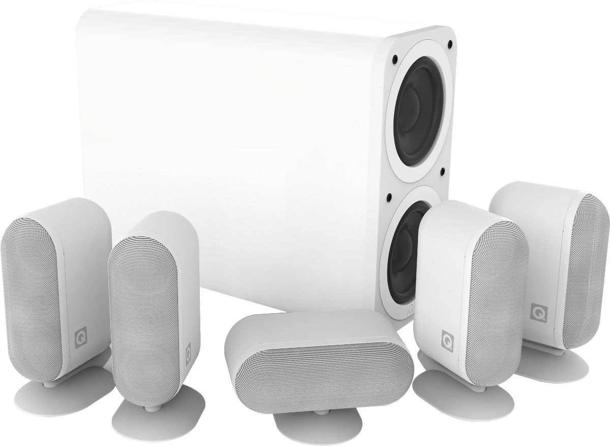 Packs d'enceintes compactes Q Acoustics Q7000i 5.1 Plus Blanc