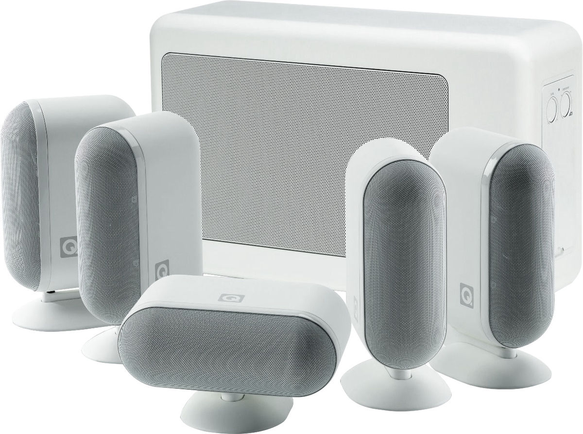 Packs d'enceintes compactes Q Acoustics Q7000i 5.1 Slim Blanc