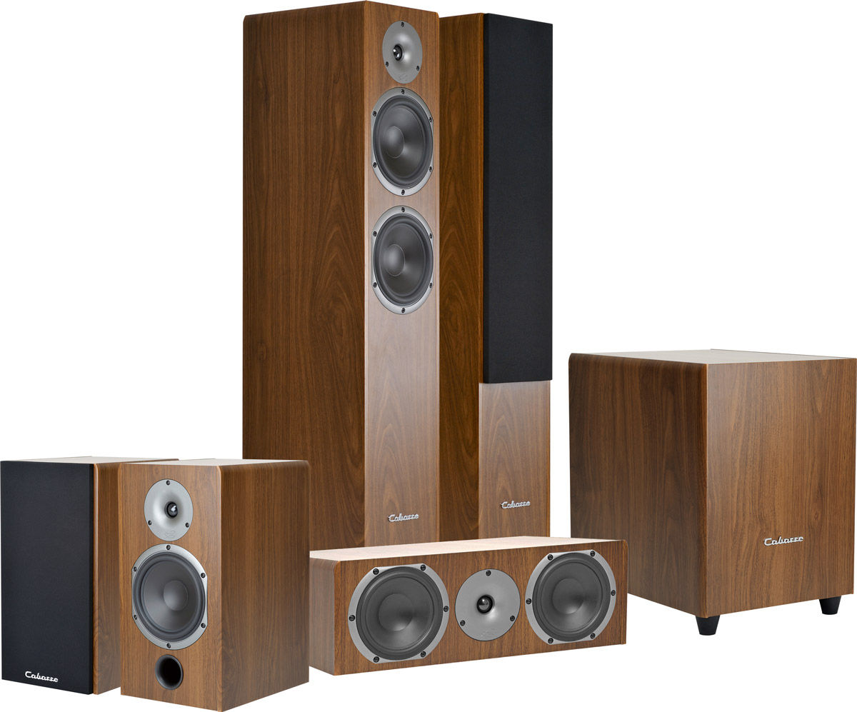 Packs d'enceintes grand spectacle Cabasse MT32 Jersey Cinéma 5.1 Noyer