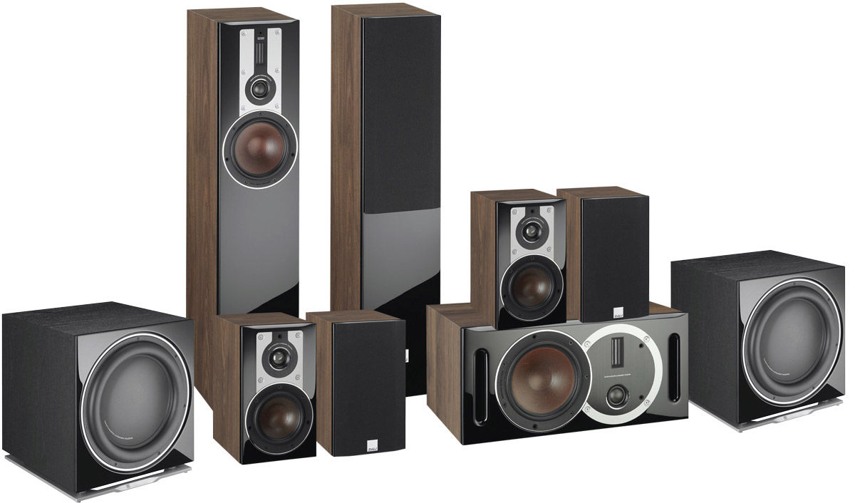 Packs d'enceintes grand spectacle Dali Opticon 5 system 7.2 noyer