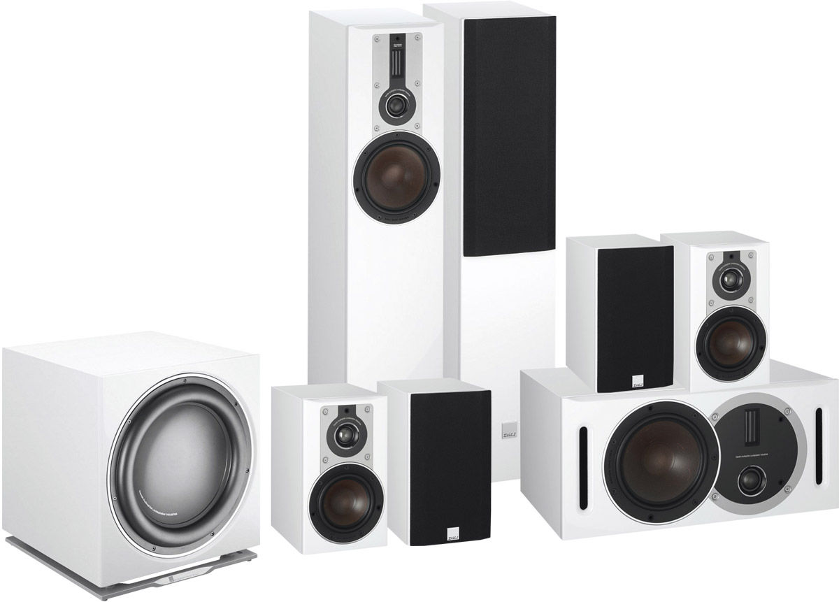 Packs d'enceintes grand spectacle Dali Opticon 5 system 7.1 blanc