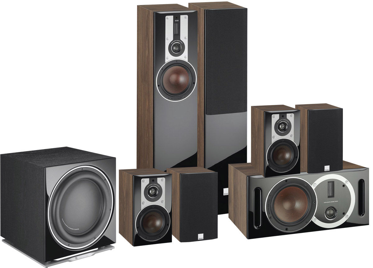 Packs d'enceintes grand spectacle Dali Opticon 5 system 7.1 noyer