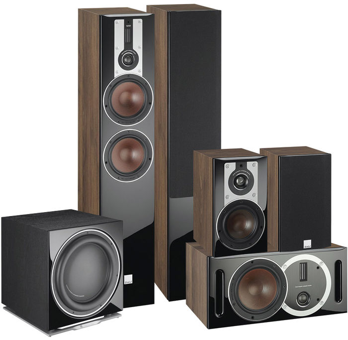 Packs d'enceintes grand spectacle Dali Opticon 6 system 5.1 Noyer