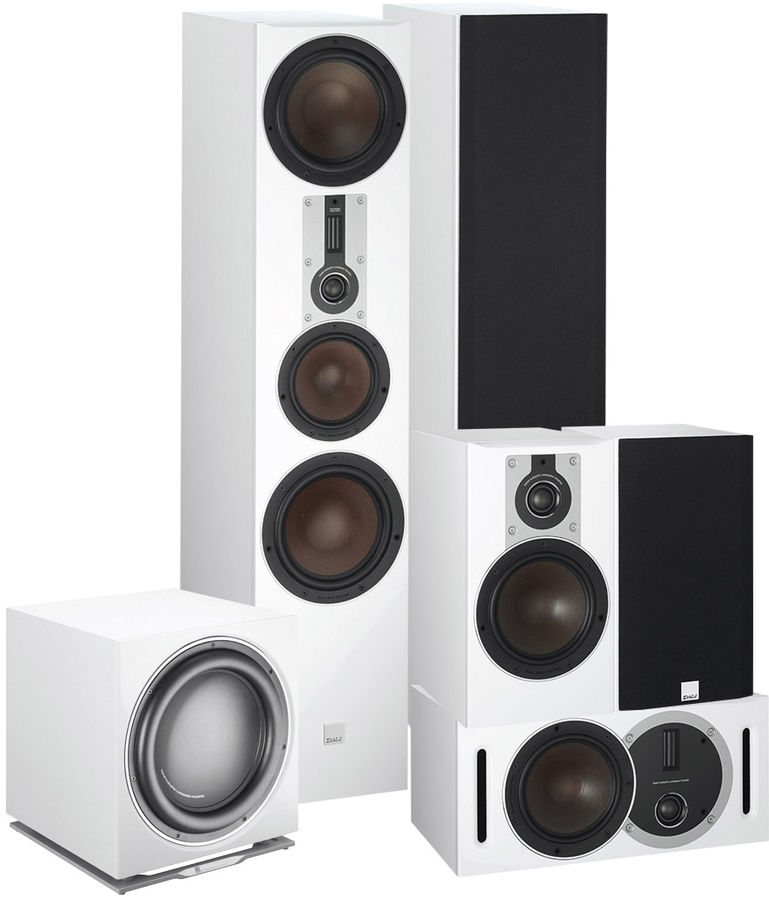 Packs d'enceintes grand spectacle Dali Opticon 8 system 5.1 Blanc