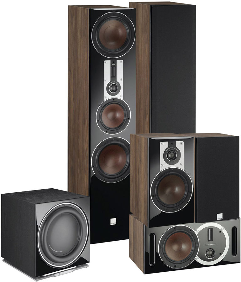 Packs d'enceintes grand spectacle Dali Opticon 8 system 5.1 Noyer