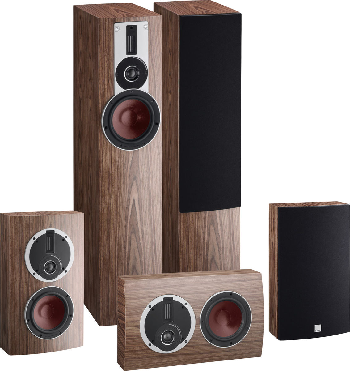 Packs d'enceintes grand spectacle Dali Rubicon 5 Cinema Noyer