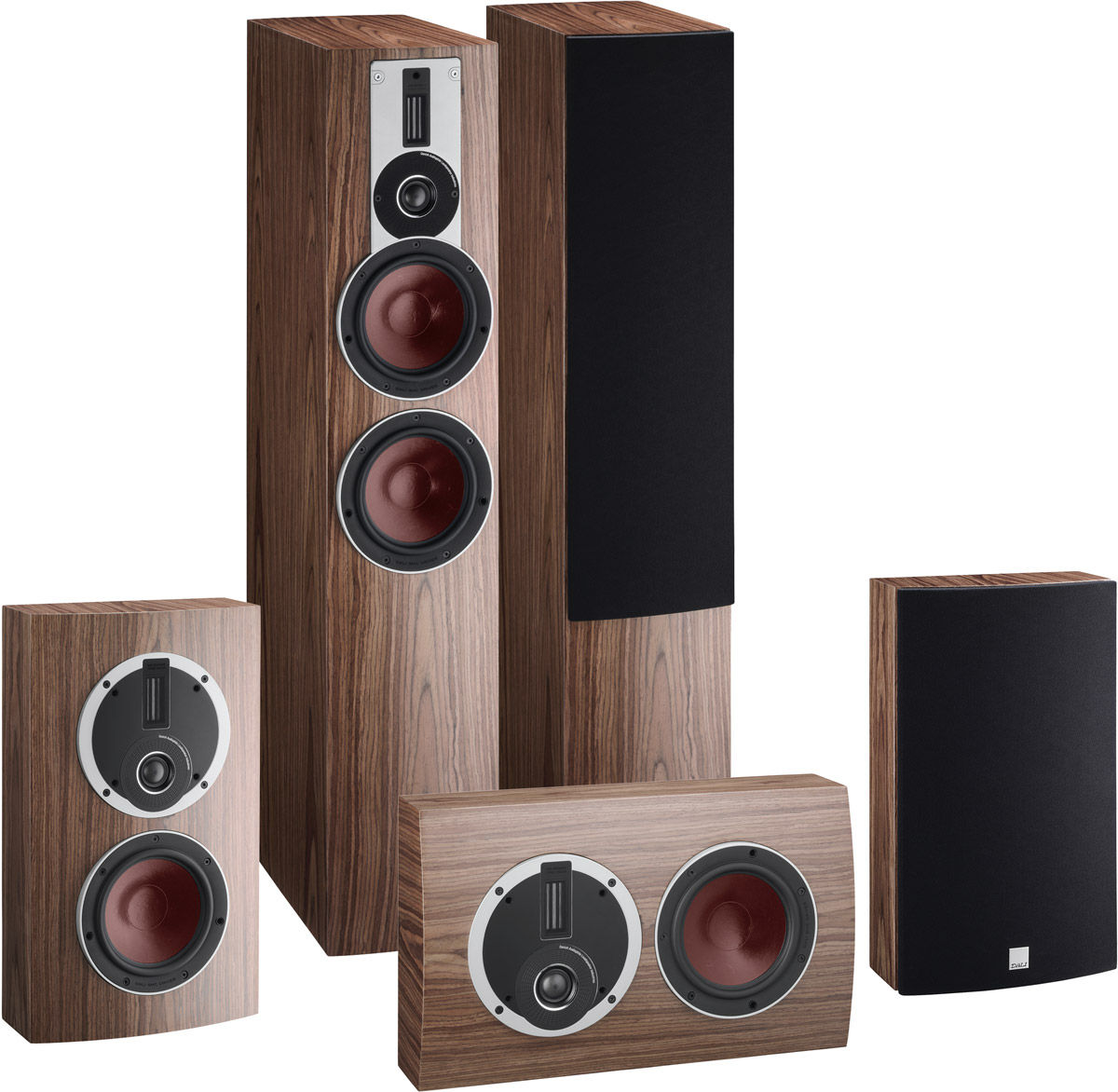 Packs d'enceintes grand spectacle Dali Rubicon 6 Cinema Noyer