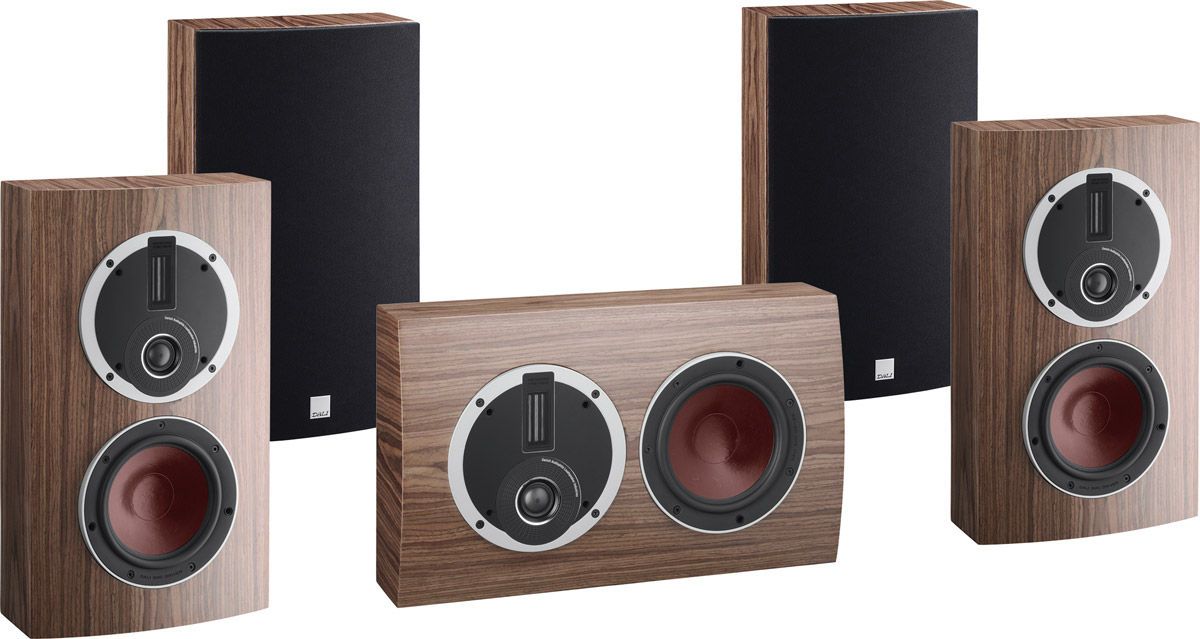 Packs d'enceintes grand spectacle Dali Rubicon LCR Cinema Noyer