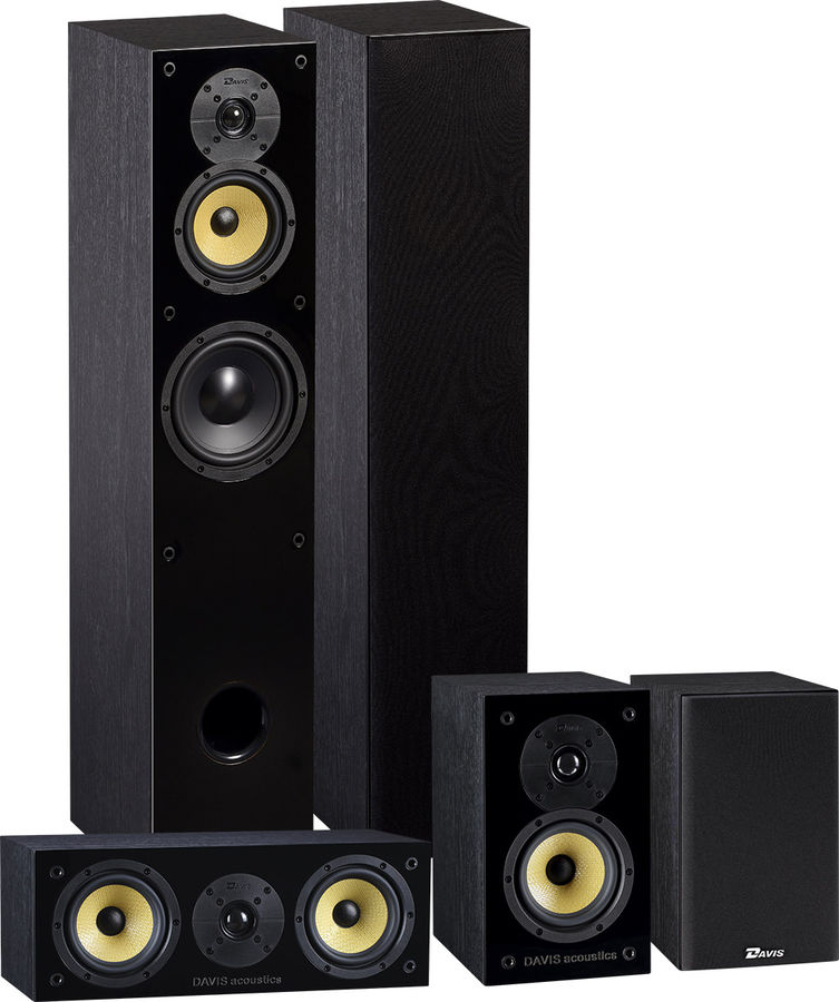 Packs d'enceintes grand spectacle Davis Acoustics Davis Balthus 50 Cinéma Noir