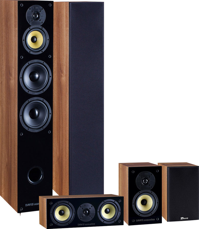 Packs d'enceintes grand spectacle Davis Acoustics Davis Balthus 70 Cinéma Noyer