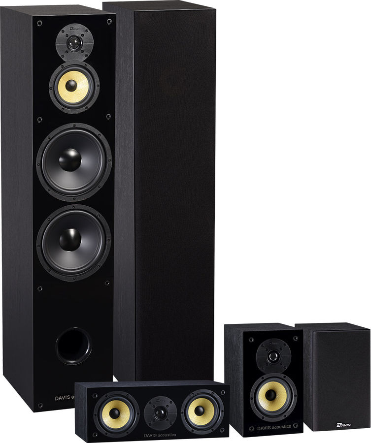 Packs d'enceintes grand spectacle Davis Acoustics Davis Balthus 90 Cinéma Noir