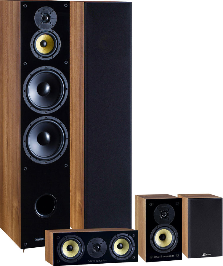 Packs d'enceintes grand spectacle Davis Acoustics Davis Balthus 90 Cinéma Noyer