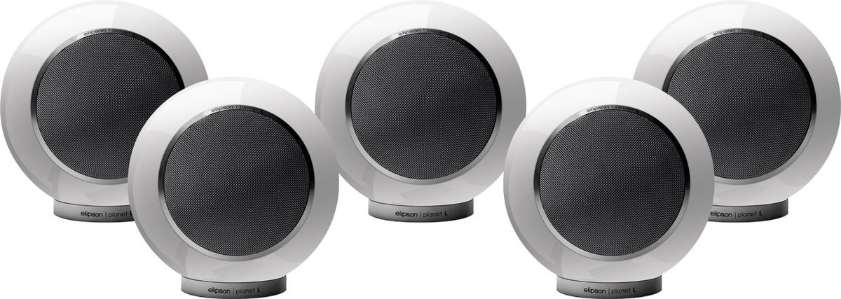 Packs d'enceintes grand spectacle Elipson Planet L System Blanc laqué