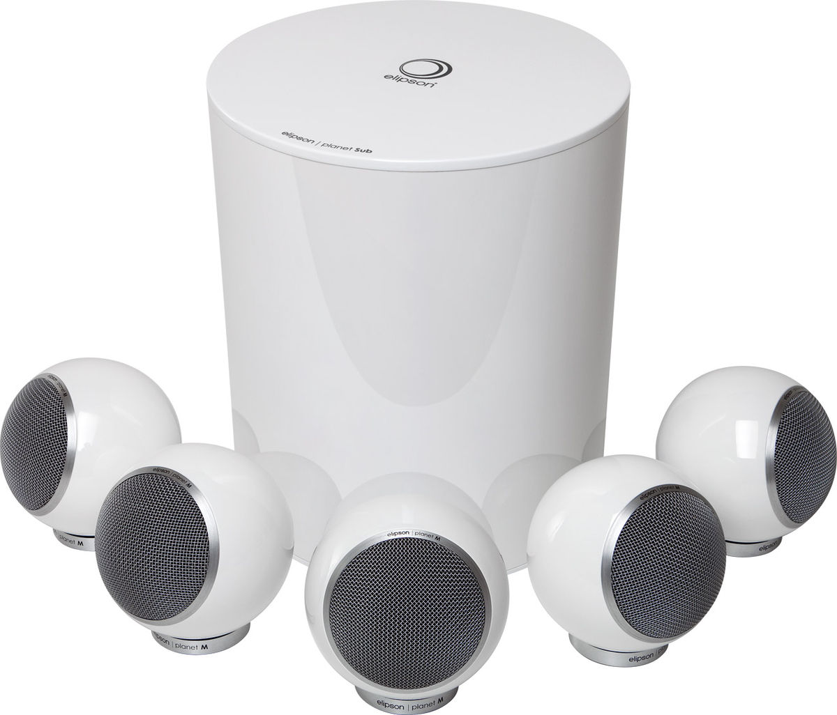 Packs d'enceintes compactes Elipson Planet M 5.1 Blanc laqué
