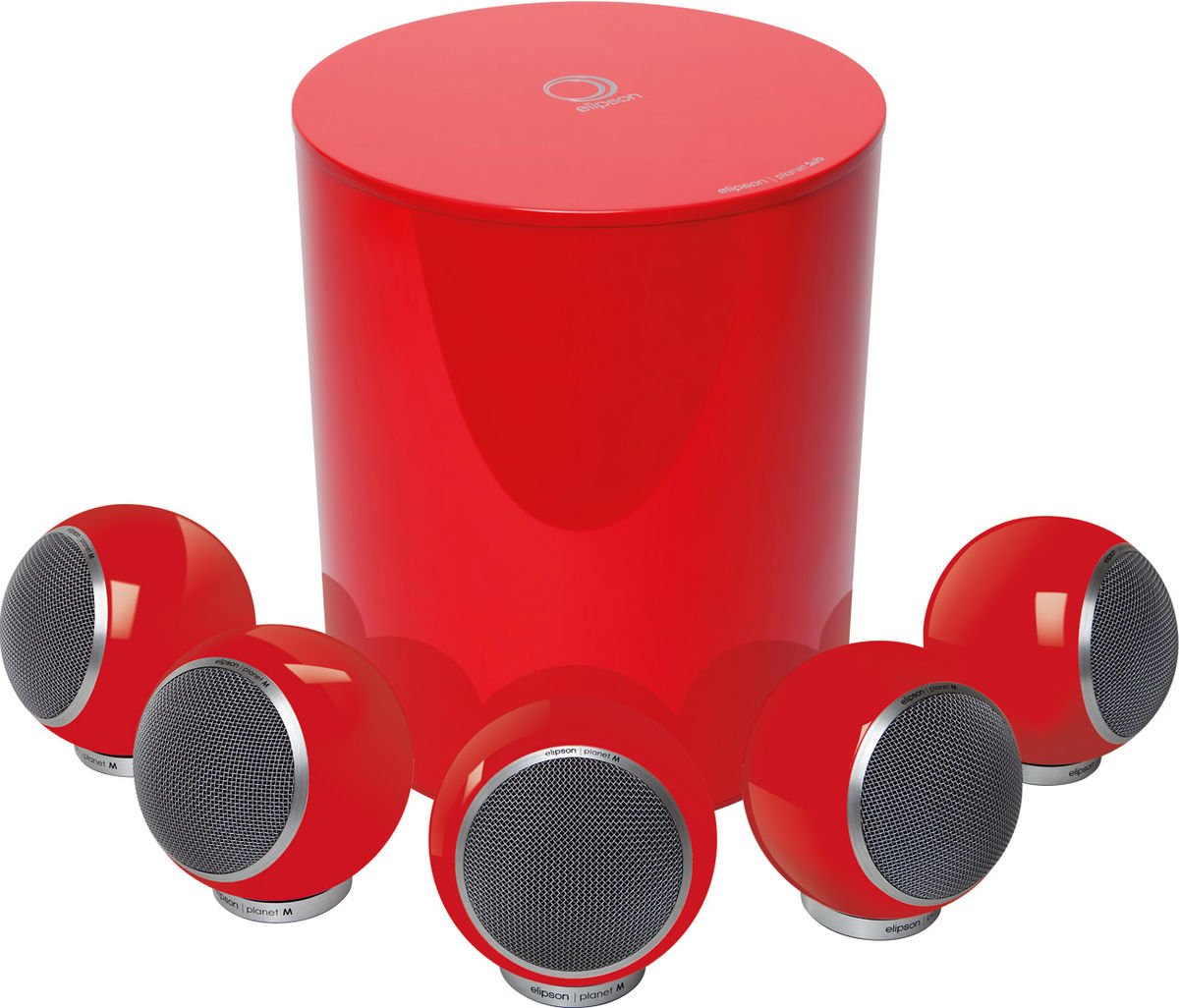 Packs d'enceintes compactes Elipson Planet M 5.1 Rouge