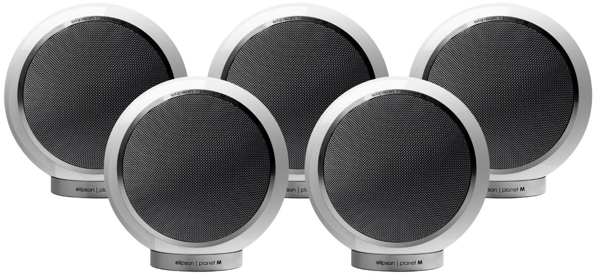 Packs d'enceintes compactes Elipson Planet M 5.0 Blanc laqué