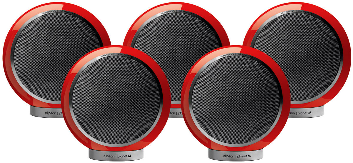 Packs d'enceintes compactes Elipson Planet M 5.0 Rouge