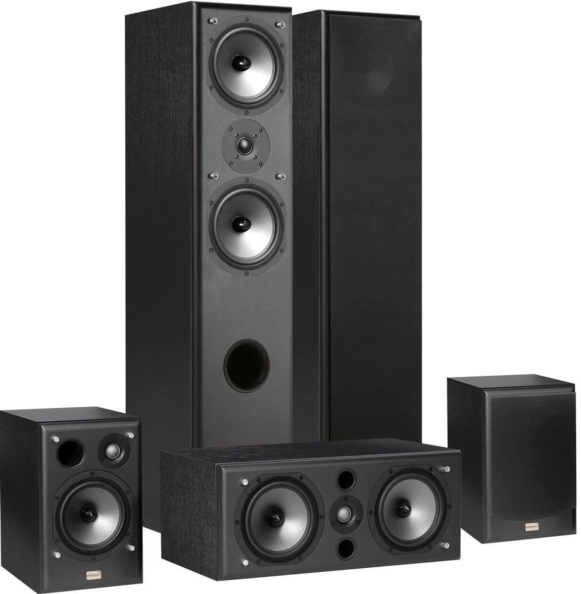Packs d'enceintes grand spectacle Elipson Prestige Cinema 3i Noir