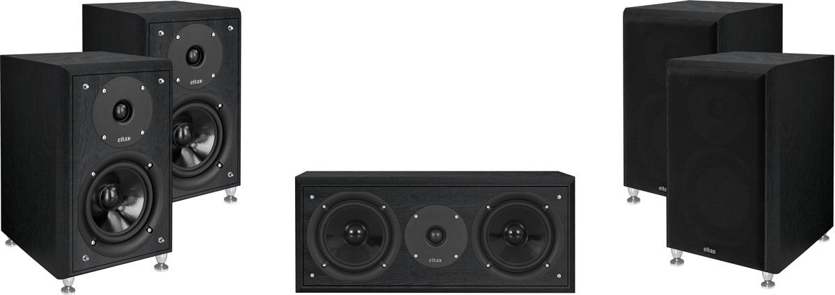 Packs d'enceintes compactes Eltax Monitor 33 HC Noir