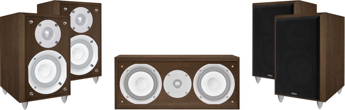 Packs d'enceintes grand spectacle Eltax Monitor 11 HC Noyer