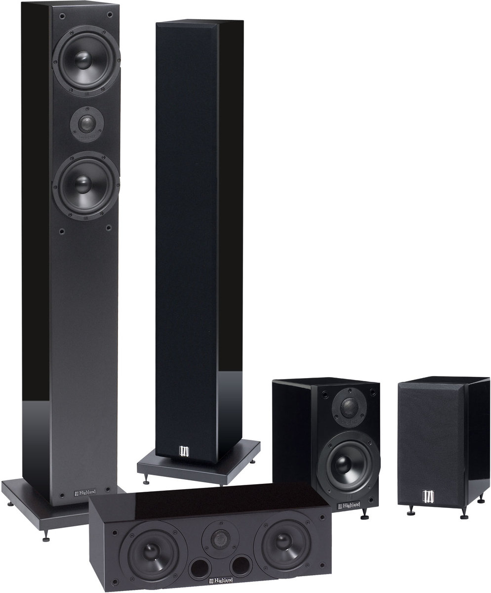 Packs d'enceintes grand spectacle Highland Audio Oran 45 HC Noir laqué