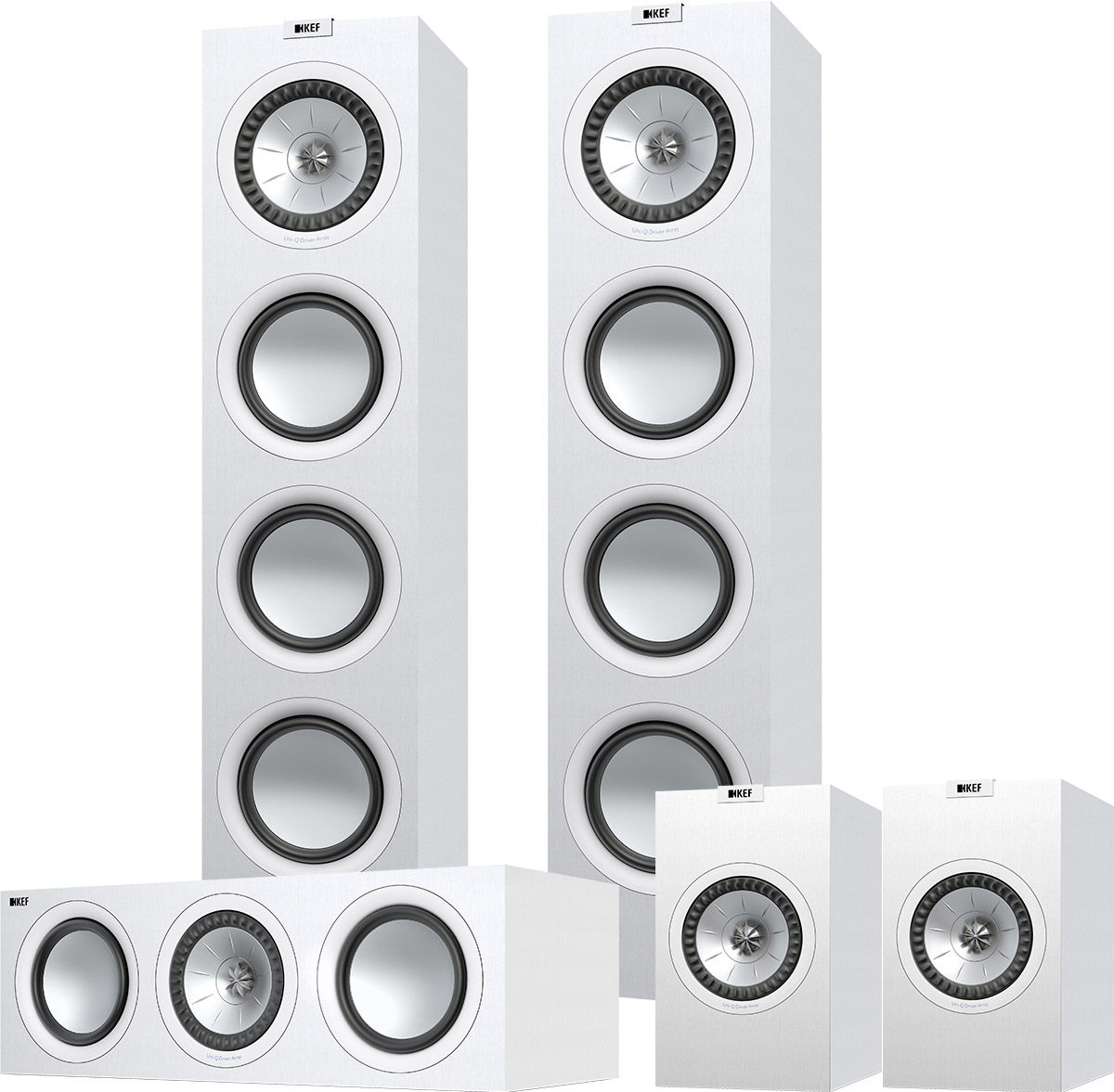 Packs d'enceintes grand spectacle KEF Q750 System Blanc