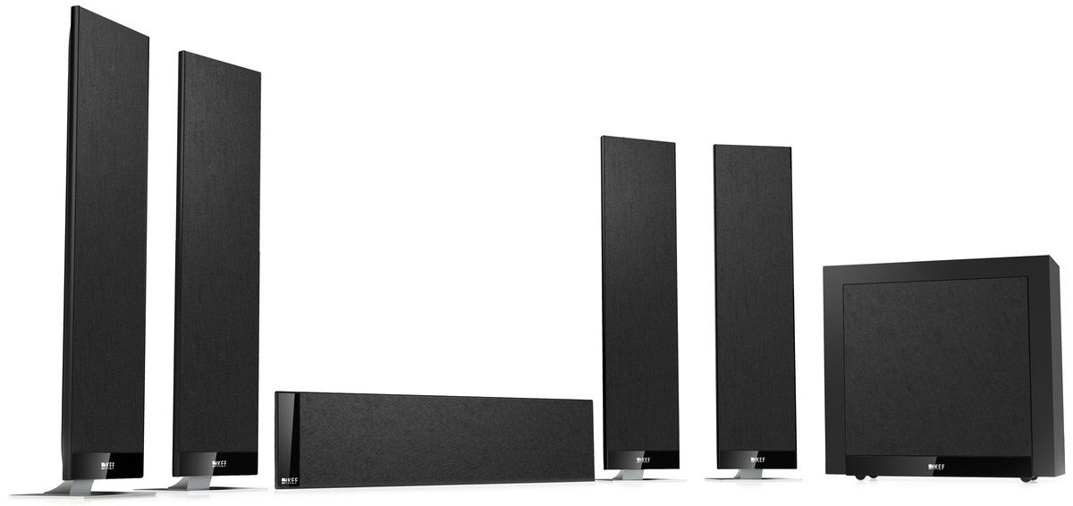 Packs d'enceintes compactes KEF T305 Noir