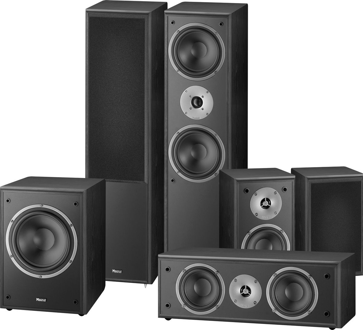 Packs d'enceintes grand spectacle Magnat Monitor Supreme 802 Noir HC 5.1