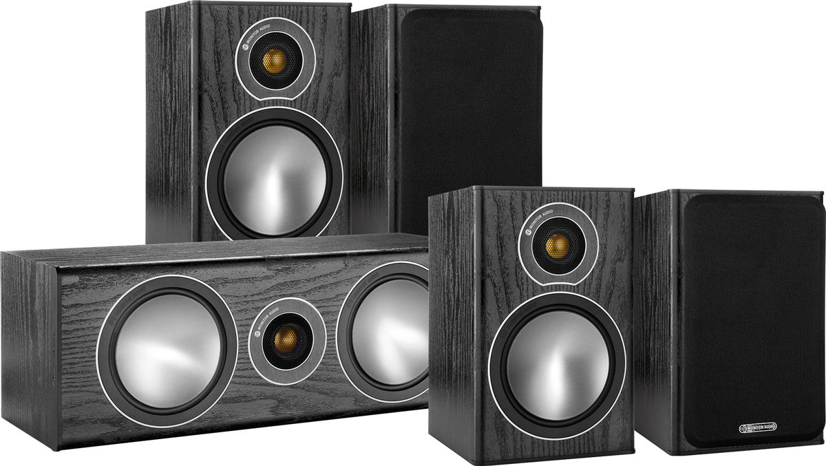 Packs d'enceintes compactes Monitor Audio Bronze 1 HC 5.0 Noir