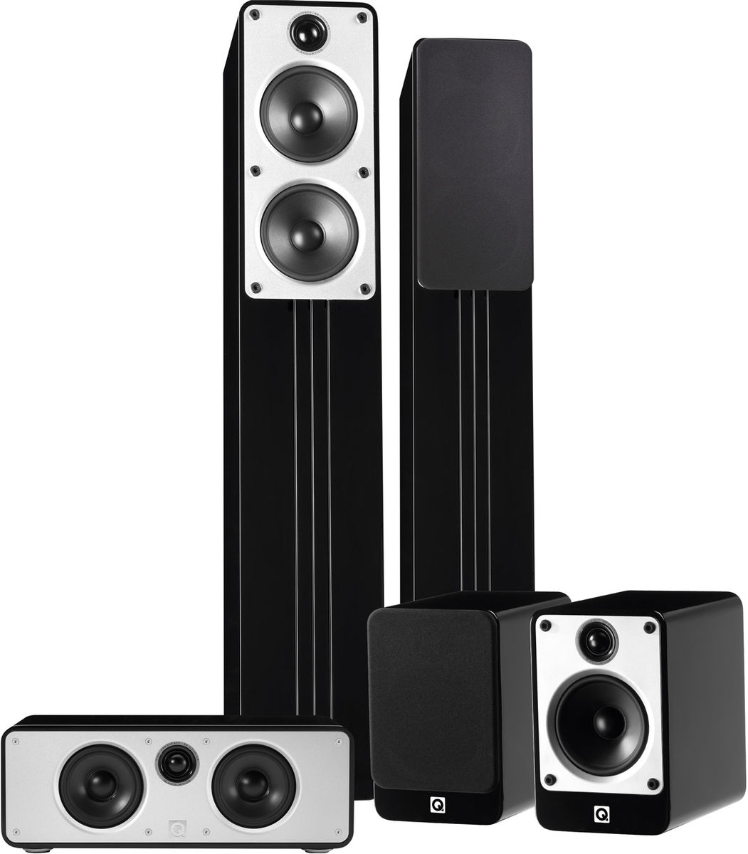 Packs d'enceintes grand spectacle Q Acoustics Concept 40 Cinema Noir