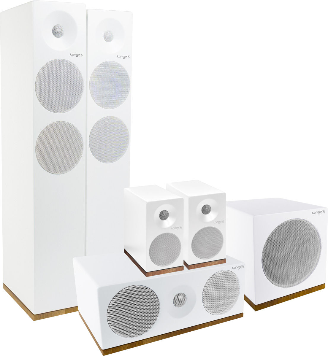 Packs d'enceintes grand spectacle Tangent Spectrum X6 HC 5.1 Blanc