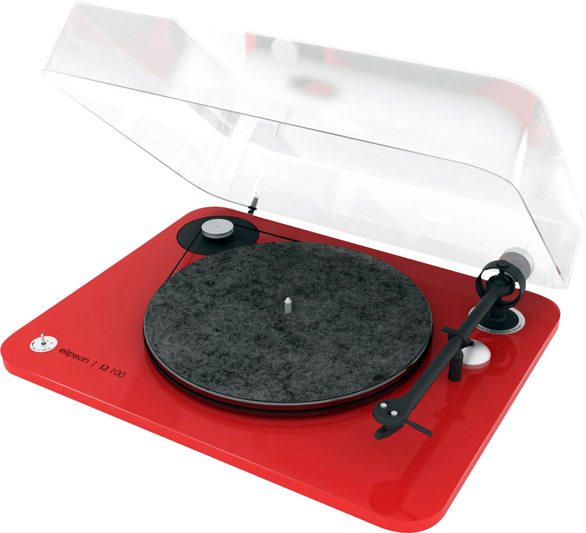 Platines vinyle hi-fi Elipson Omega 100 Rouge laqué