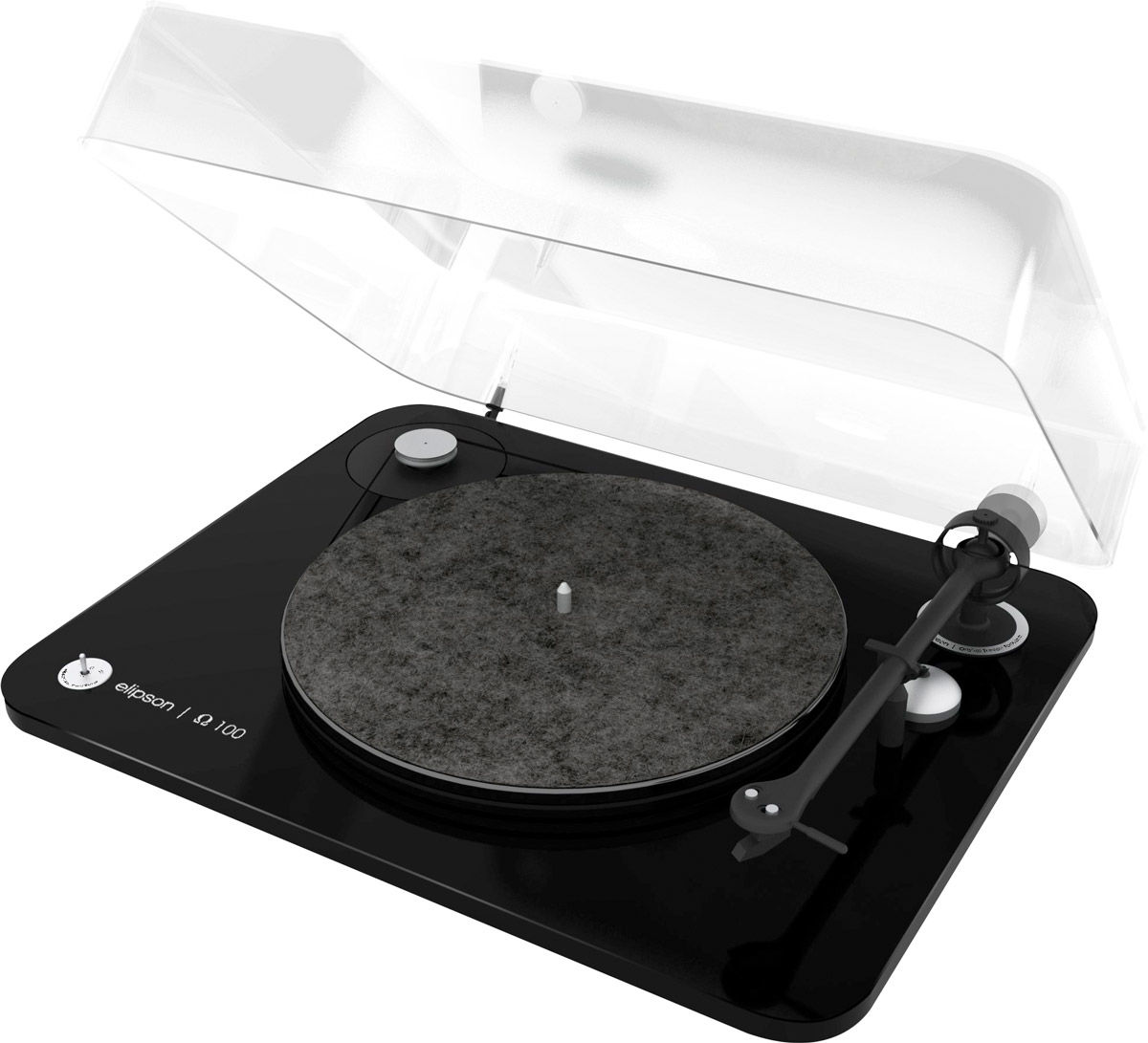 Platines vinyle hi-fi Elipson Omega 100 RIAA Noir laqué