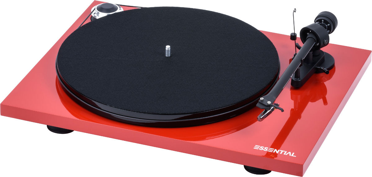 Platines vinyle hi-fi Pro-Ject Essential III OM-10e Rouge laqué