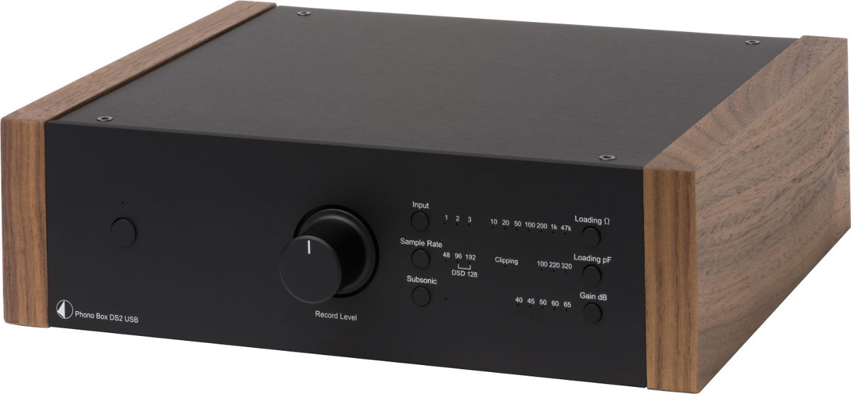 Préamplis phono Pro-Ject Phono Box DS2 USB Noir et Noyer