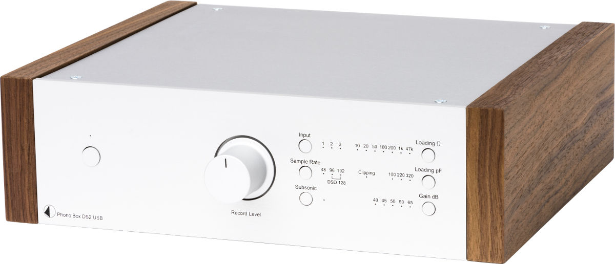 Préamplis phono Pro-Ject Phono Box DS2 USB Silver et Noyer