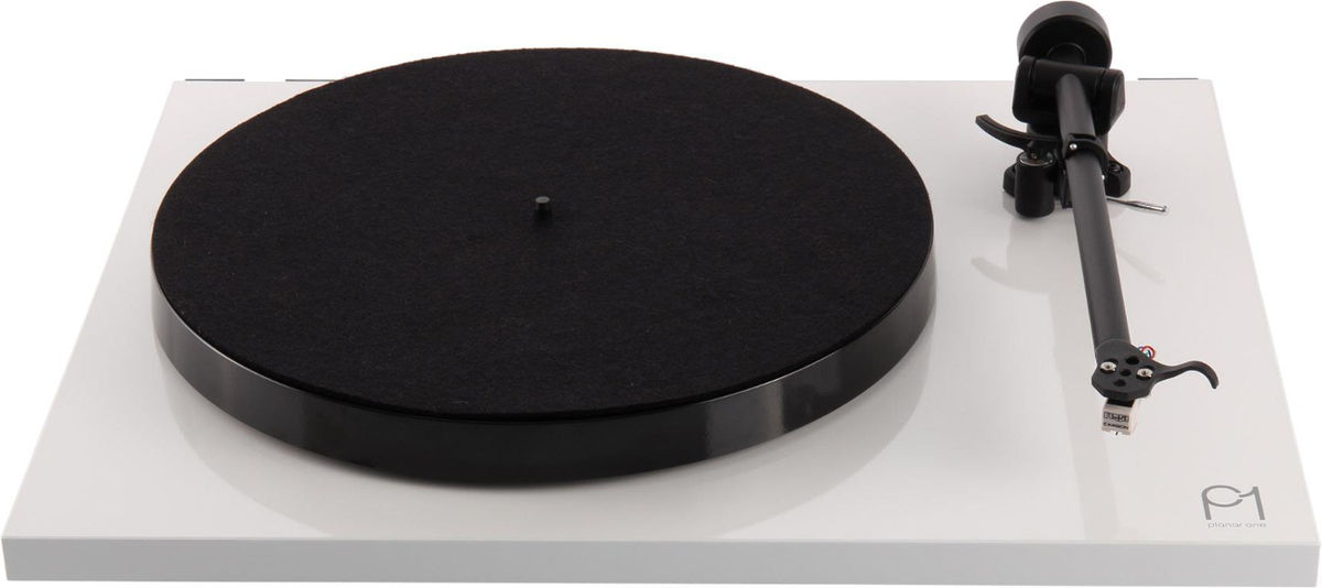 Platines vinyle hi-fi Rega Planar 1 Blanc laqué Carbon MM